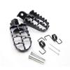 Footrests Kit Black Aluminum Replacement for Yamaha YZ125 YZ250 PW50 PW80 BW80 DT50 RT100 RT180 TT225S TT225T TTR110