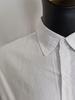Мужская однотонная рубашка из хлопка и льна - Длинный рукав, стиль Business Casual
