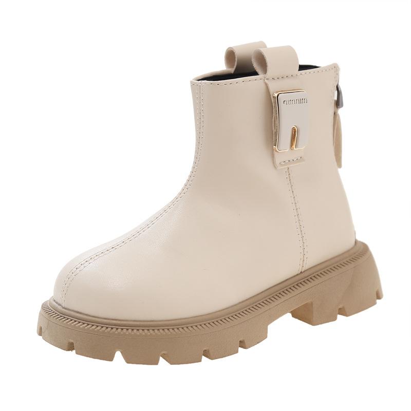 Детские ботинки Martin, новая коллекция осень/зима, детские короткие ботинки, черные ботинки на мягкой подошве для девочек, ботинки для девочек в британском стиле