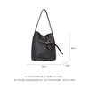 "Lock Lock" Bucket Bag Super Large Top Layer Cowhide Single Shoulder Underarm