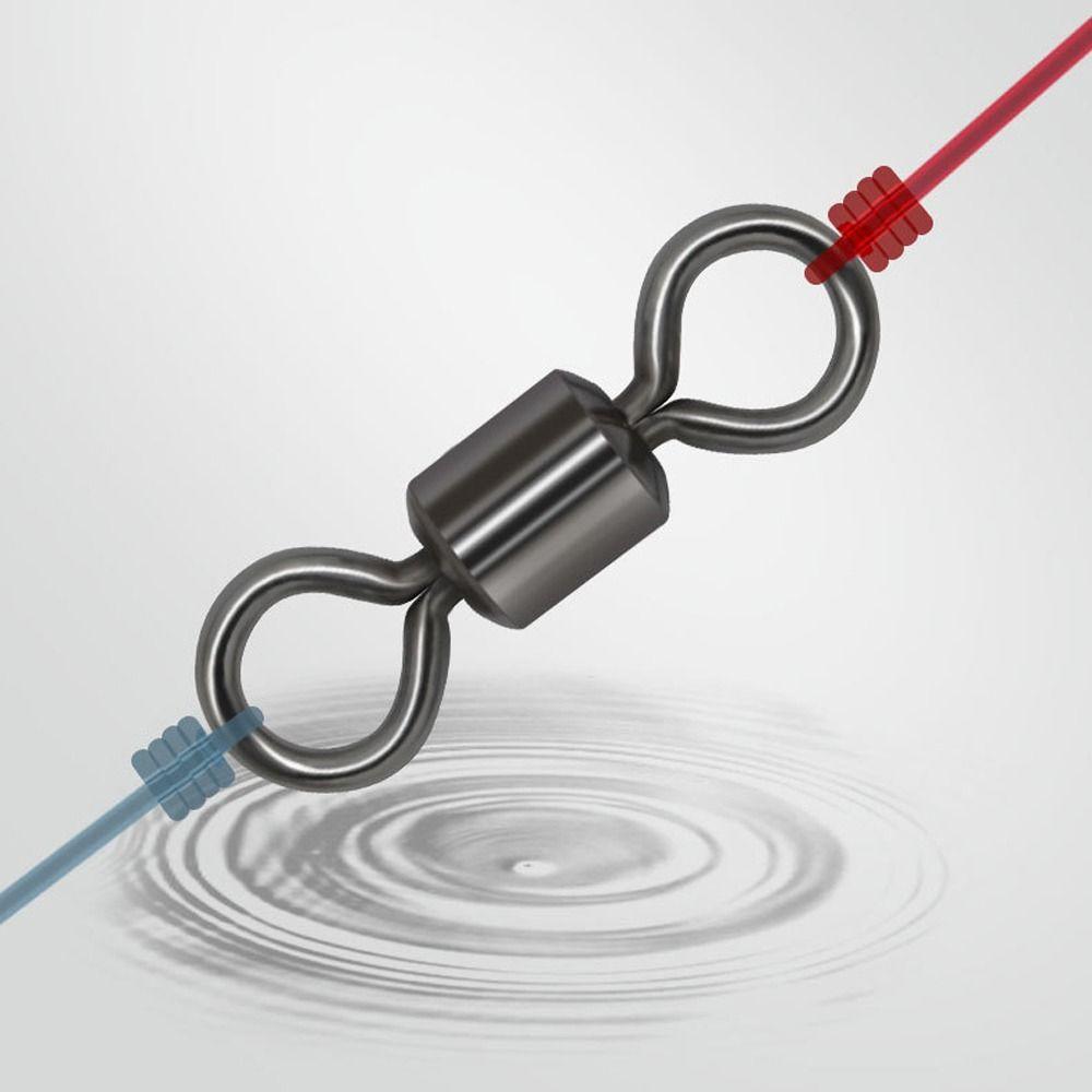 Fishing Stainless Steel Fishing Hook Connector Fishing Swivels Rolling Swivel Ball Bearing Swivel