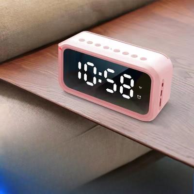 Зарядный будильник Bluetooth-динамик Радио Зеркало Электронные часы Два набора будильников