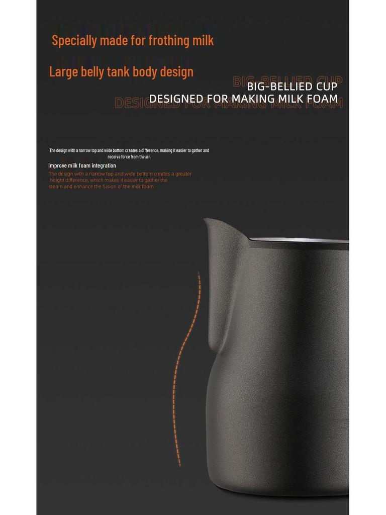 Кувшин для латте из нержавеющей стали: Питчер для взбивания молока для латте-арта