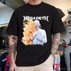 Megadeth Новый альбом тур 2026 графика 100% хлопок унисекс футболка Лето Круглый вырез Мужская Y2k Хип-хоп стиль Короткий рукав Футболка подарок для фаната