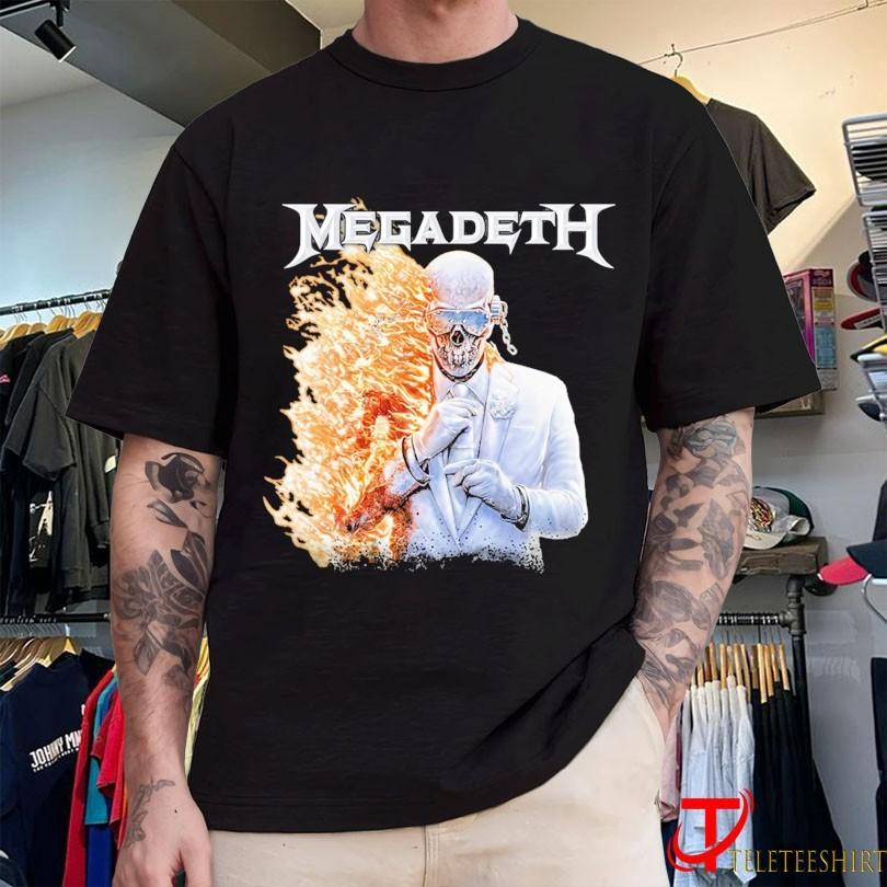 Megadeth Новый альбом тур 2026 графика 100% хлопок унисекс футболка Лето Круглый вырез Мужская Y2k Хип-хоп стиль Короткий рукав Футболка подарок для фаната