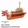 Деревянная лодка-дракон 3D-пазл своими руками - Ручная сборка, игрушка для гонок на Фестиваль лодок-драконов