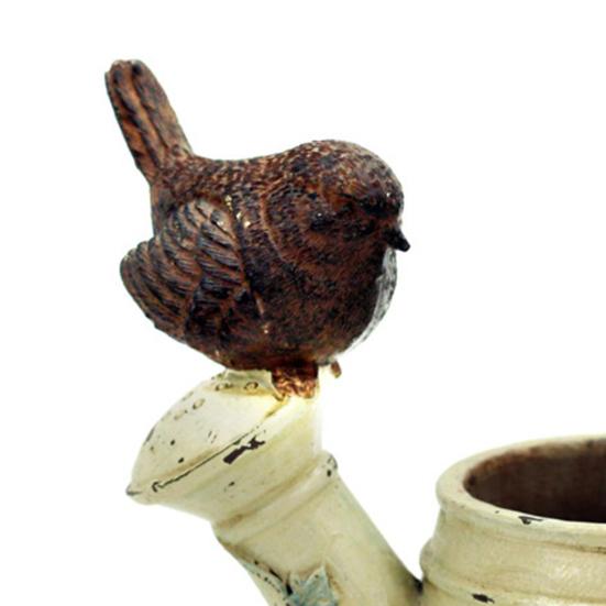 Многофункциональный цветочный горшок ручной работы из смолы, добавляющий жизненной силы птичий душ, горшок для растений, садовые принадлежности