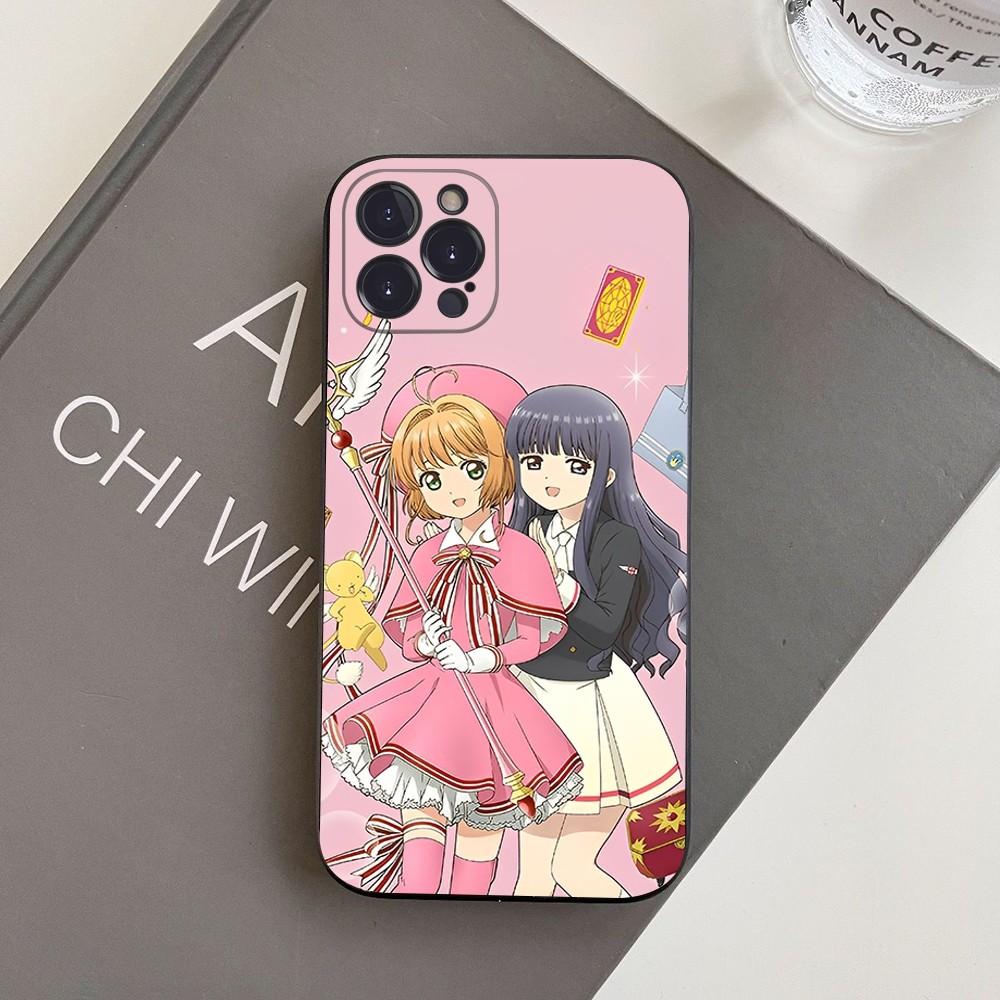 Чехол для телефона аниме CardCaptor Sakura для iPhone 15 14 11 12 13 Mini Pro XS Max Чехол 6 7 8 Plus X XR SE 2020 Funda Shell