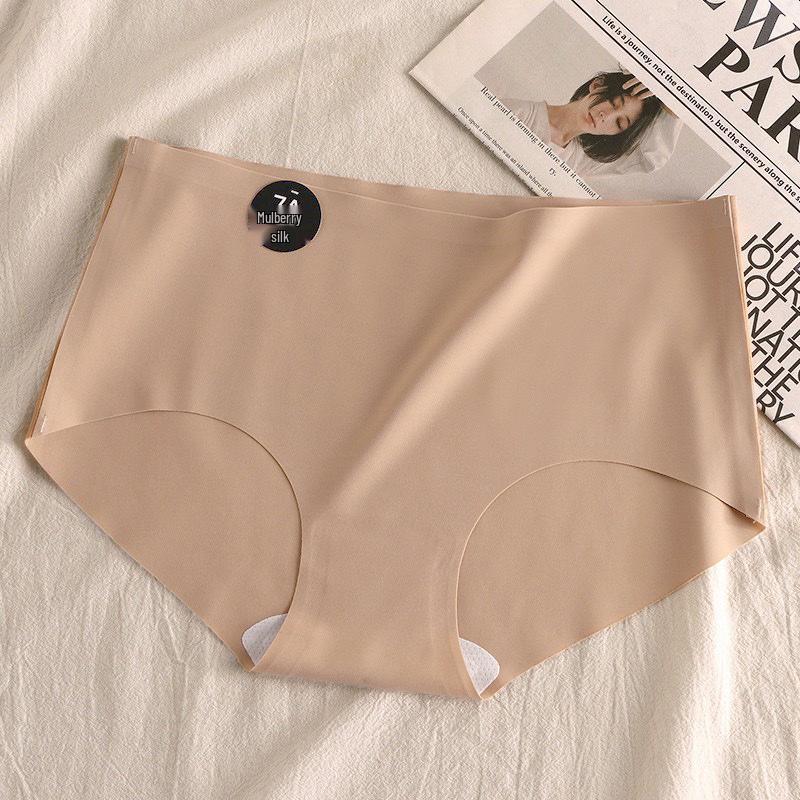 7A Mulberry Silk Mid-Rise Seamless Ice Silk Women's Antibacterial Underwear