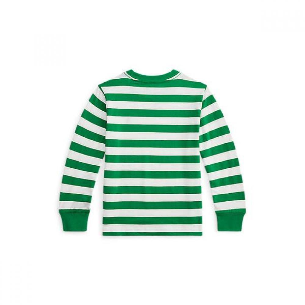 Polo Ralph Lauren Boys Stripe Cotton Long Sleeve Tee 2 7 Years Cwpotshb8021229300