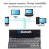 Компактная складная Bluetooth-клавиатура - Бесшумная, перезаряжаемая и портативная для мобильных телефонов и планшетов
