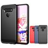 Carbon Fiber Texture TPU Case for LG K92 K22 K42 K52 K62 K51S K61S Velvet Stylo 6 5 V60 V50 ThinQ Shockproof Protective Business Full Protection Cover