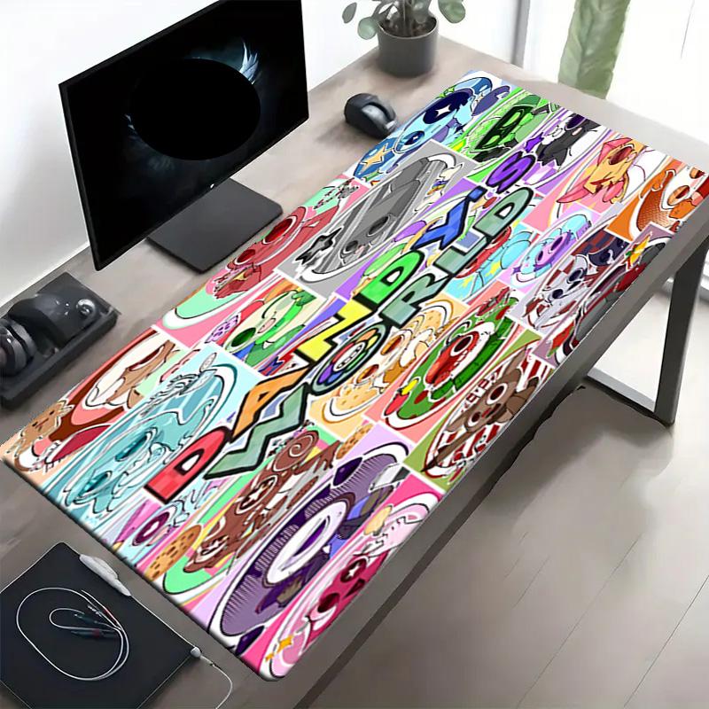 Dandy's World Print Mouse Pad, Anti‑Slip Desktop keyboard Mat, for PC Laptop Gaming Working Daily Use, Cool Festival Surprise Gift