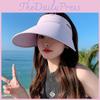 Summer Sun Protection Hat With Large Brim And Breathable Ice Silk For Casual Outdoor Wear