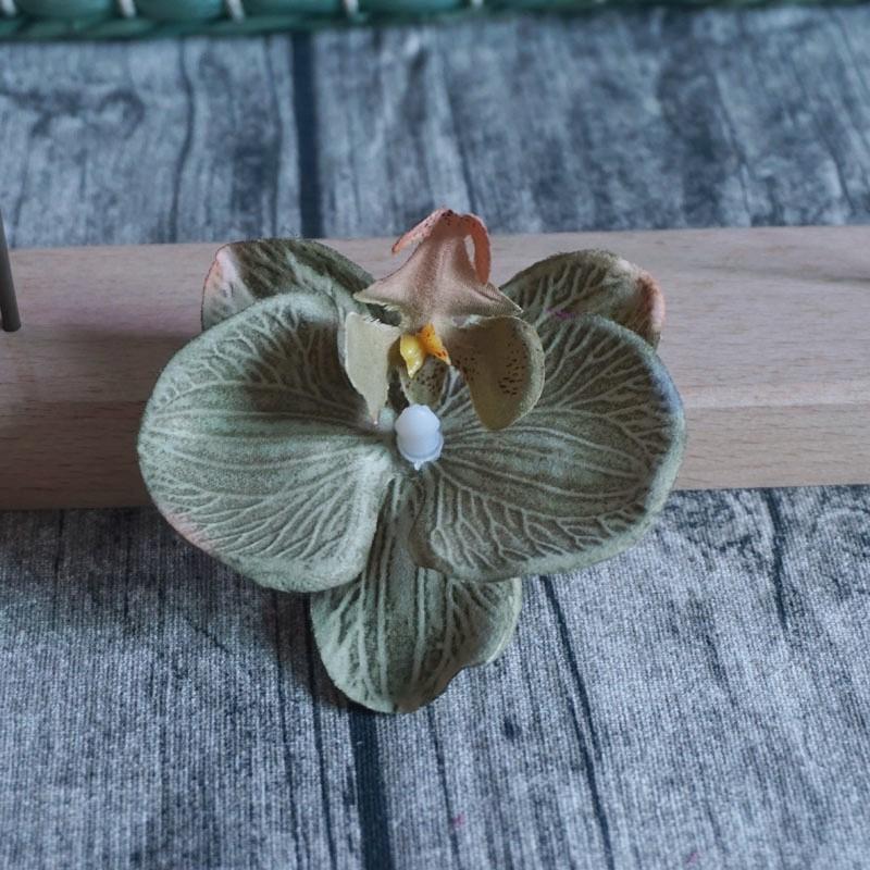 8,5 см заколка для волос в виде орхидеи для женщин, заколки для волос с искусственными цветами, милые аксессуары для волос для свадебной вечеринки, подарки