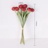 1 букет из 7 тюльпанов со стеблем, искусственные цветы, реалистичные искусственные цветы, шелковые цветы, свадебный букет, украшения для дома на вечеринку