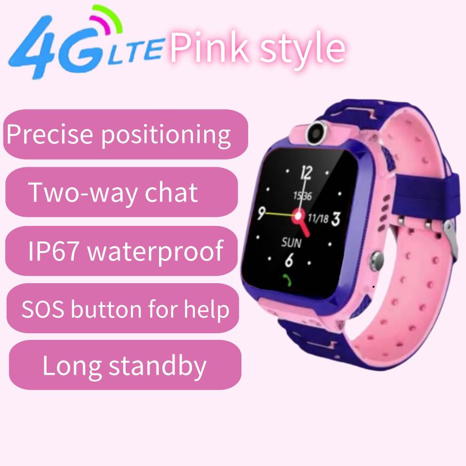 Q12 Водонепроницаемые детские смарт-часы 4G с камерой, играми, GPS и видеозвонком