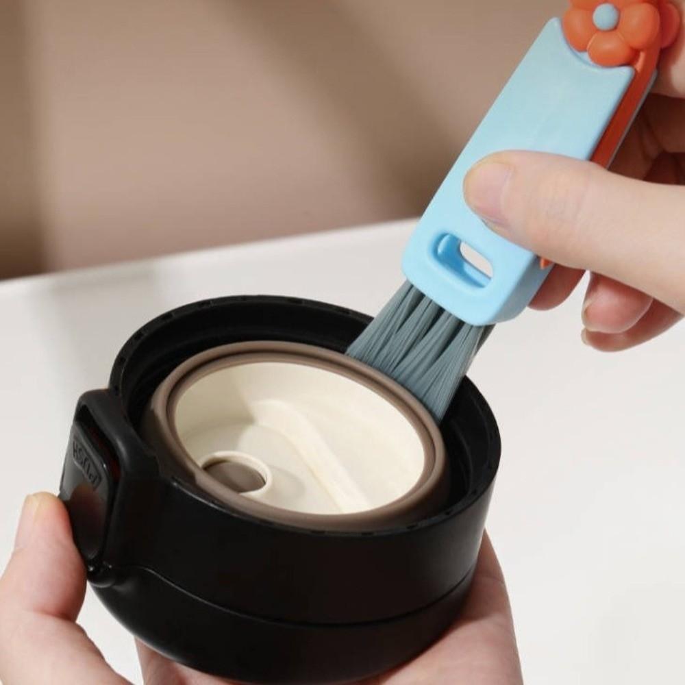 Mini Straw Cleaning Brush Silicone Cup Lid Cleaning Brush  Appliance Maintenance