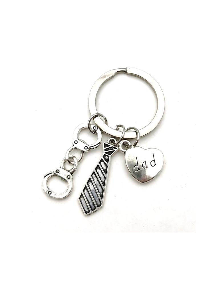 Personalizeds Police officer Keychain Seargant keychain Detective keychain best Dad keychain Father Day Gift him handcuff charm
