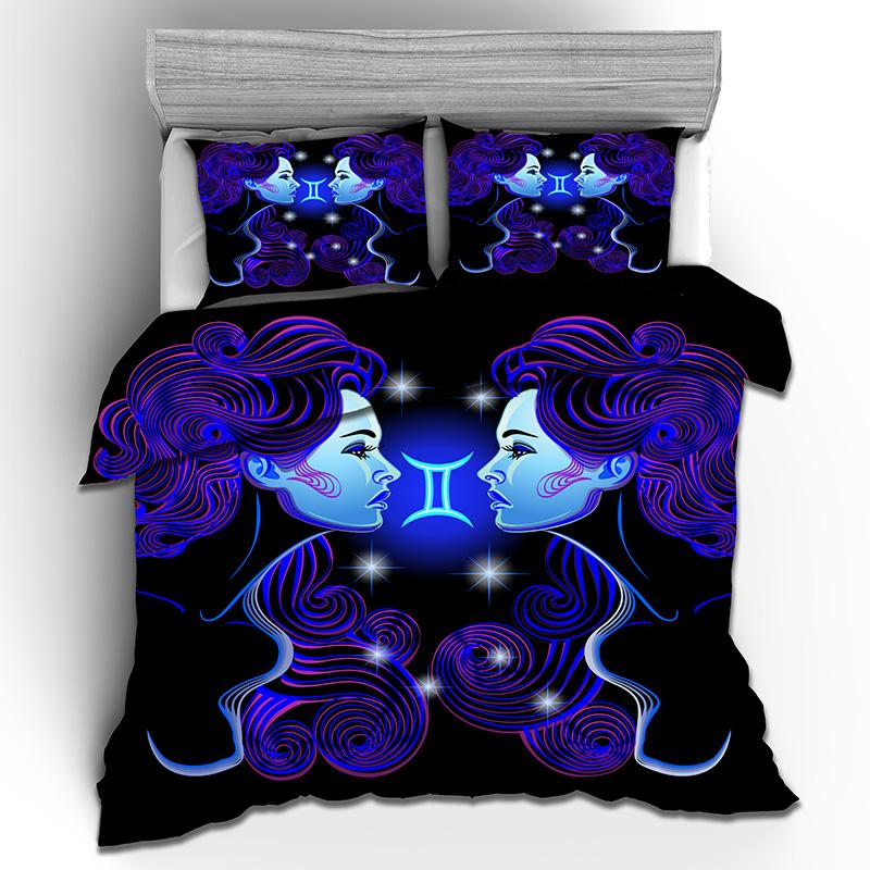 3D Constellation Bedding Set AU/DE/EU Full Size Down Duvet Cover Pillowcase 2/3 Piece Teens Kid Gift Luxury Cover