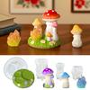 DM1285 DIY Mushroom Resin Silicone Mold Making 3D Gypsum Candle Holder Crystal Stone Molds for Home Concrete Ornaments