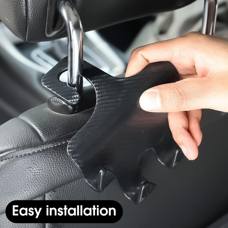 Car Holder Hooks Mobile Phone Holders Back Seat Item Hook Wire Organizer Brackets Interior Accessories Universal Automobile