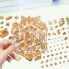 Коллекция 3D наклеек с пейзажами: Дизайн DIY-домика, Прозрачные ПЭТ-наклейки для снятия стресса