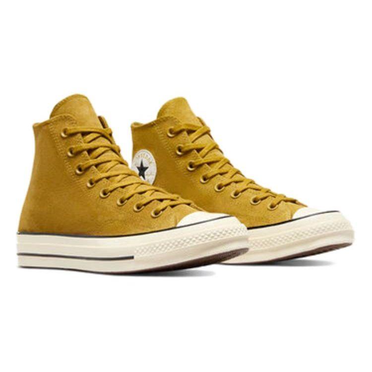 Converse Chuck 70 Plus Повседневные Простые Высокие Кеды из Канваса Унисекс Желтые A05598C