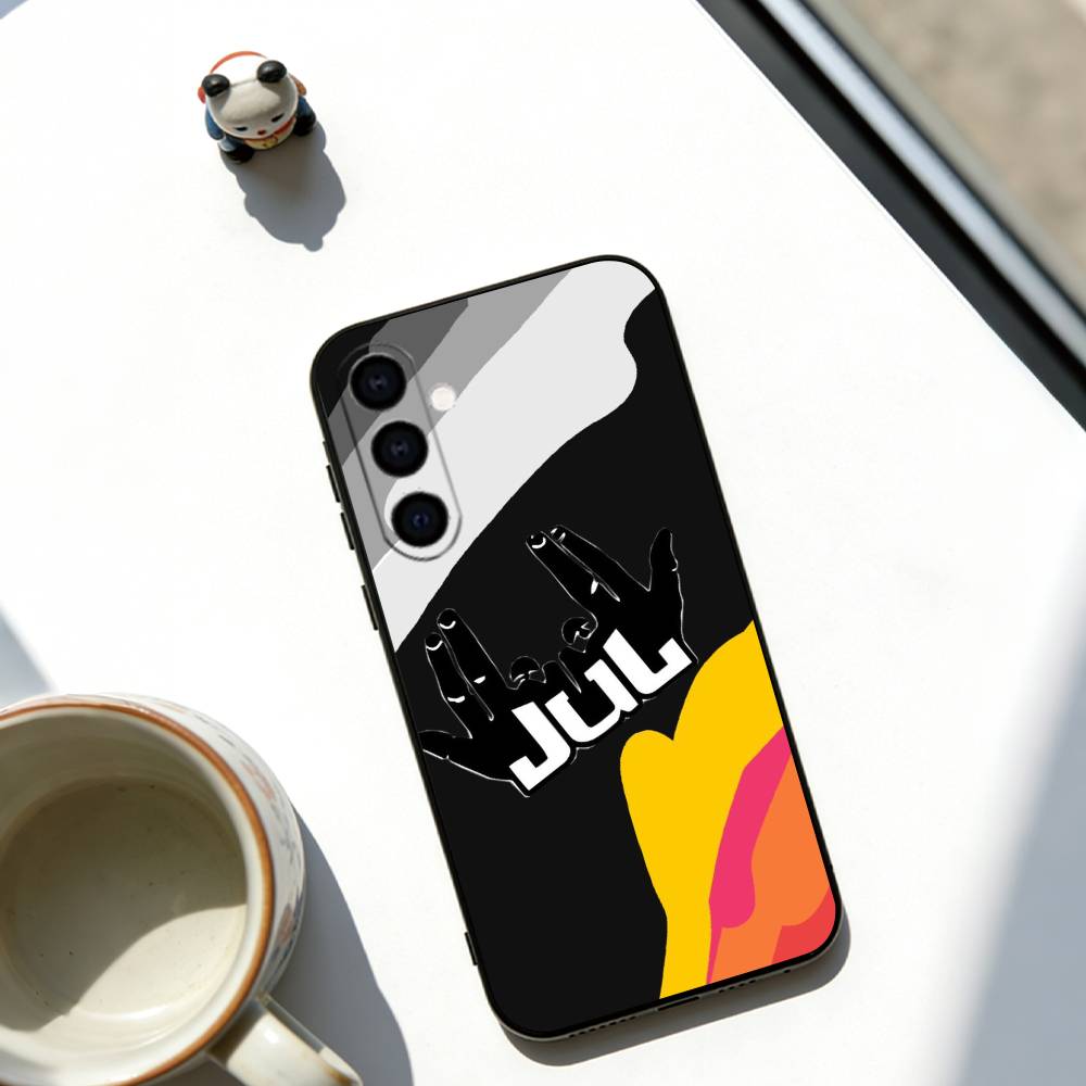 Чехол для телефона Rapper JuL для Samsung Galaxy A73, A72, A71, A70, A53, A52, A51, Другие Мягкий черный чехол