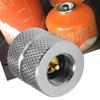 Screw Type Valve Canister Connector Cartridge Gas Nozzle Outdoor Camping Butane Stove Gas Refill Adapter Converter