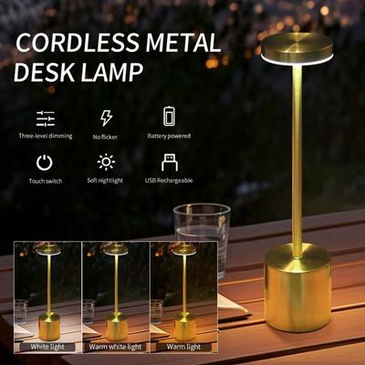 Креативная настольная лампа USB перезаряжаемый ночник 3 цвета регулируемая температура современный стиль светодиодный ночник бар уличный декор