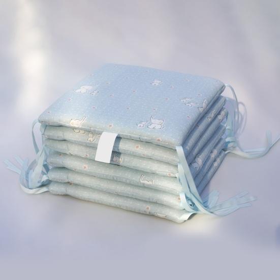 6 шт. подкладок в кроватку для прорезывания зубов 11,8” x 11,8” противоударный бампер для детской кроватки