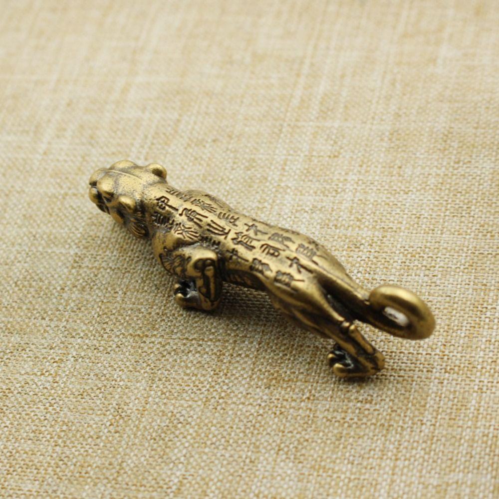 Металлическая латунная безделушка тигры брелок DIY подвески фигурки животных автомобильные брелоки тигр брелки