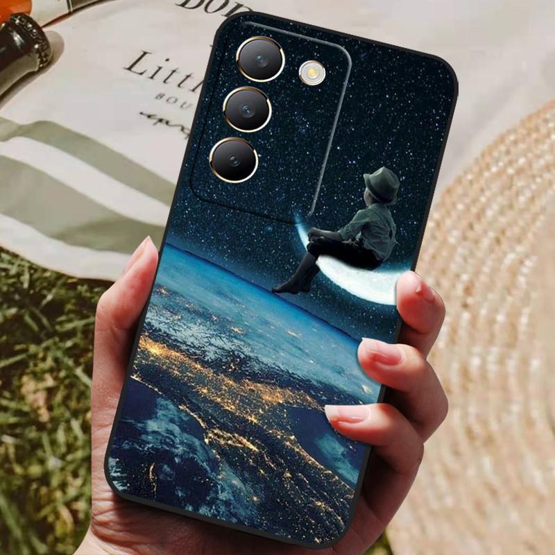 Для чехла Vivo V40 SE Роскошные Милые TPU Мягкие Силиконовые Чехлы для Телефона для Vivo V40 SE 5G Защитные Оболочки Бамперы Para Vivo V40SE Capa