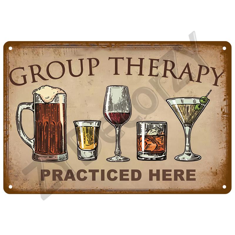 Vintage Posters Cocktail Tin Sign Plaque Metal Sign Plate Decoration Wall Art Home Decor For Bar Pub Club Man Cave Iron Painting