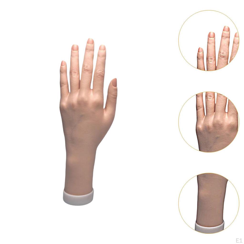 Женская модель руки поддельный легкий гибкий манекен для пальцев для реквизита для фотографий браслет