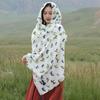 Thickened Women'S Travel Photography Shawl, Women'S Ethnic Style Scarf, Dual-Use Air-Conditioned Room Cloak