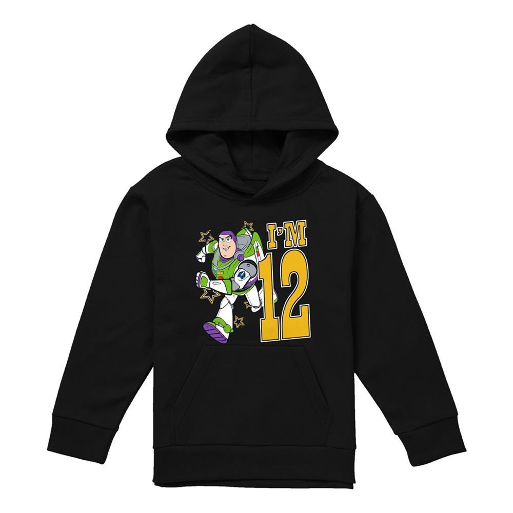 Toy Story Childrens/Kids I'm 12 Buzz Lightyear Birthday Pullover Hoodie