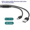 Сверхдлинный USB-USB-кабель для зарядки термометра/камеры, длинный провод для зарядного устройства, усилитель напряжения 15 метров