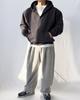 Худи на молнии Paciencia Plain Oversized с флисовой подкладкой