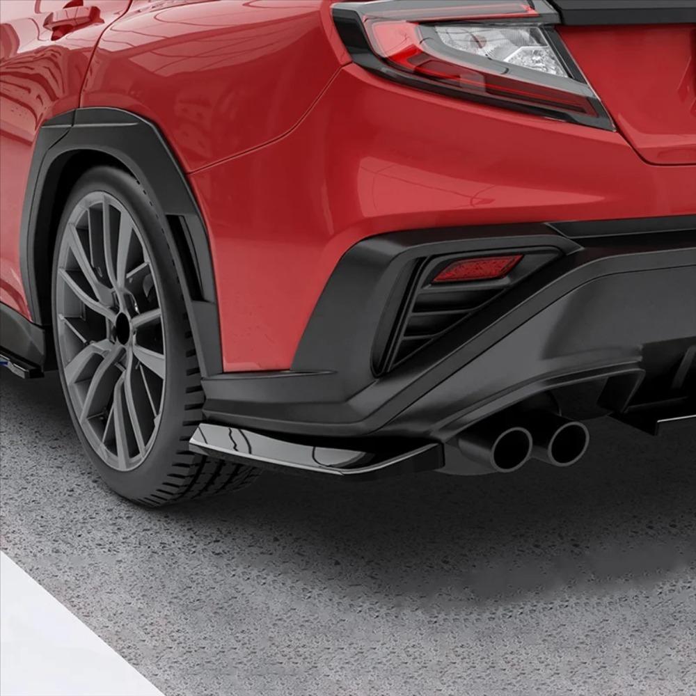 Rear Bumper Corner Spoiler Exterior Trim For Subaru WRX STI VB 2022+ STI Style ABS Diffuser Aerodynamic 3M Adhesive No Drilling