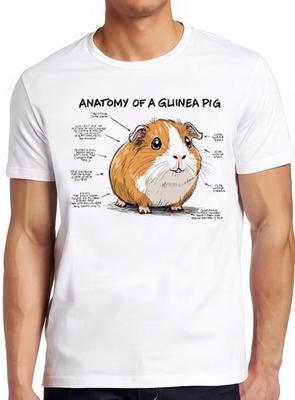 Anatomy Of A Guinea Pig T Shirt Funny Men Women Retro Cool Gift Tee 2449
