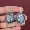 Серьги из яшмы Pinolith Jasper, оригинальные драгоценные камни, ювелирные изделия ручной работы, серьги из стерлингового серебра 925 пробы, антикварные серьги, ювелирные изделия из яшмы Pinolith Jasper, подарки для нее