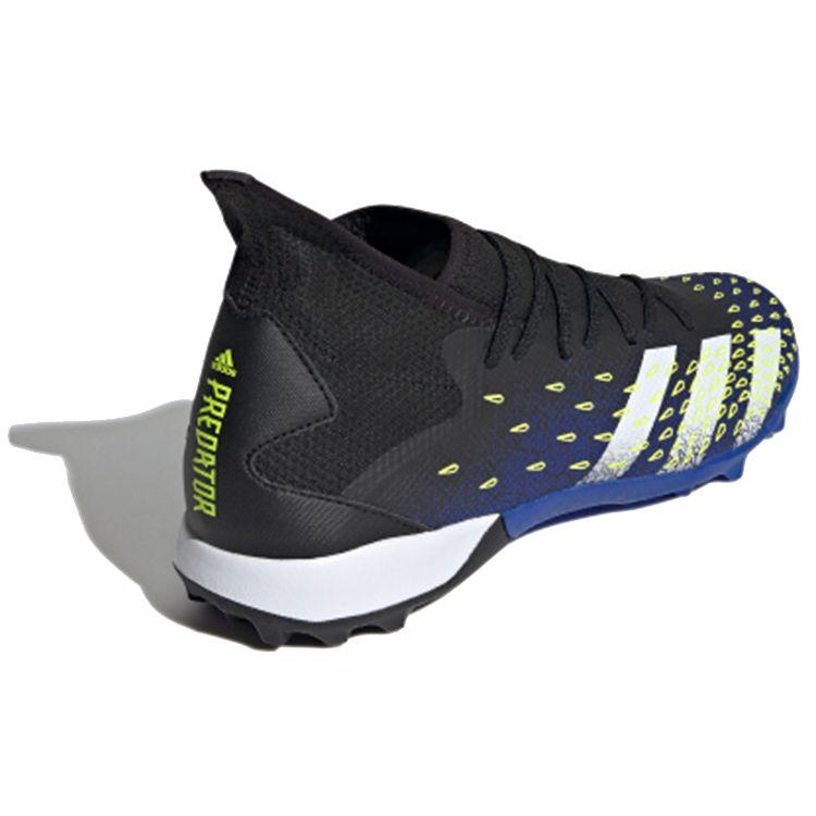 adidas Predator Freak.3 TF Demonscale — королевские синие желтые мужские кроссовки Core-Black Cloud-White Solar-Yellow FY0623