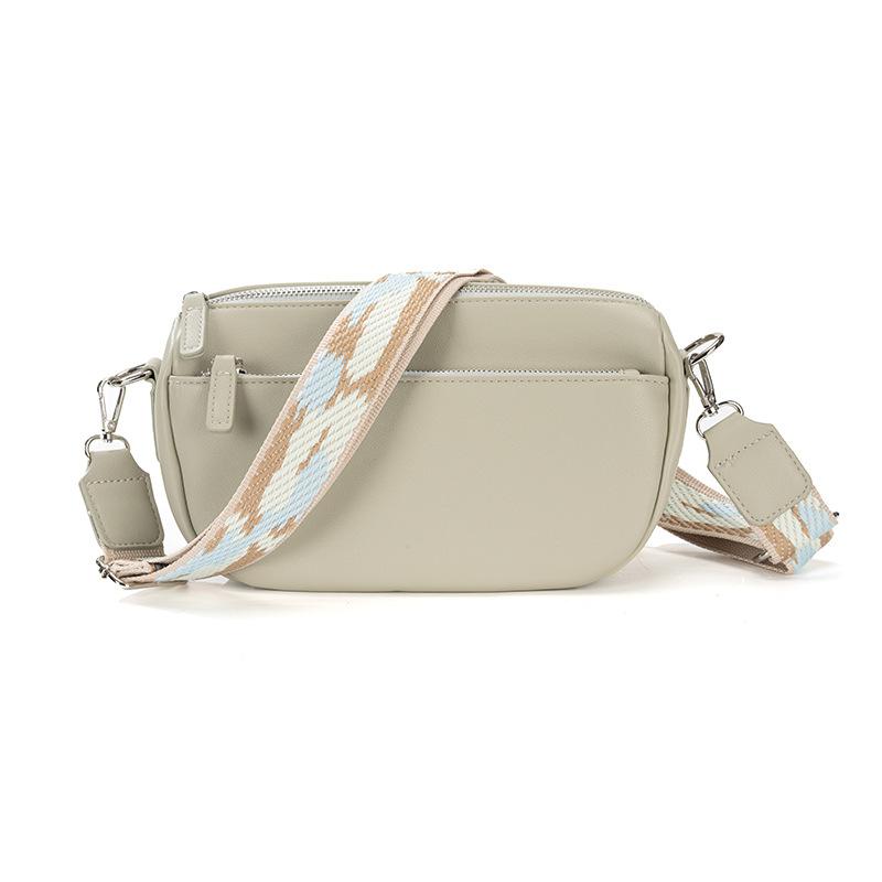 Сумки через плечо Женская модная сумка через плечо - стильная сумка через плечо большой емкости с застежкой-молнией и широким регулируемым ремнем (Повседневный стиль бохо-шик)