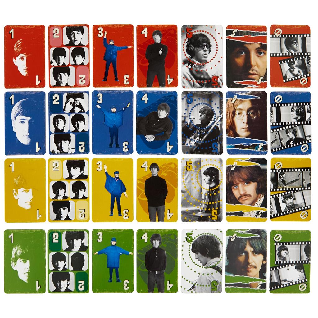 Игра Mattel UNO Beatles UNO CANVAS Игра Beatles Возраст 7 и старше Карточная игра 112 карт для игроков Черный HYH42 2-10
