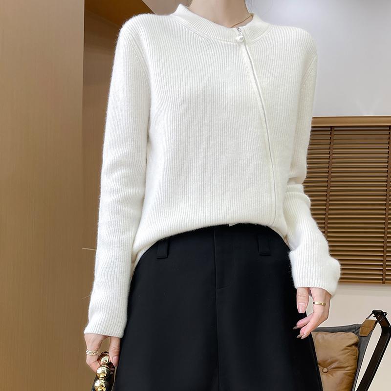 Женский кашемировый кардиган Qinghe кашемир 30% кашемир 70% шерсть осенне-зимний кашемировый кардиган мягкий и теплый