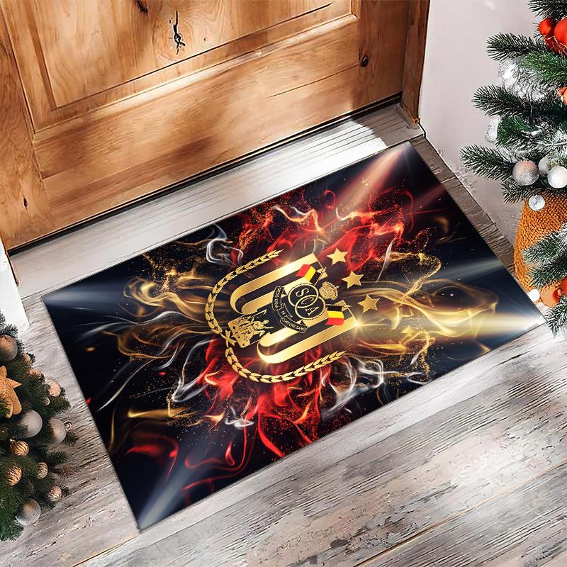 Anderlecht FC Soccer Football Pattern Soft Area Rug Non Slip Indoor Floor Carpet Sports Decor Mat for Bedroom