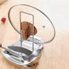 Stable Stainless Steel Pot Lid Holder Silver/Gold Pot Lid Rack Pan Cover Shelf Soup Rests  Kitchen