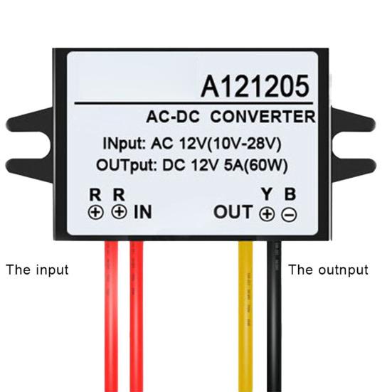 Преобразователь переменного тока от 12 В до 12 В, 5 А, 60 Вт, модуль понижающего регулятора, адаптер питания